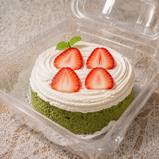 Strawberry Matcha Cake Roll 抹茶草莓蛋糕卷I050